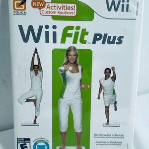 Nintendo Wii Fit Plus Game 2009, Working Disc, Case, Instruction Booklet, EUC